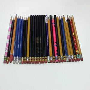 MIXED LOT #2Unsharpened Wood Pencils Advertising Retro Vtg Rare Unique